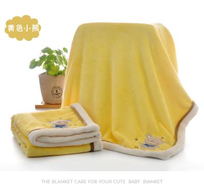 China Super Soft And Warm Animal Print Baby Blanket , Kids Flannel Fleece Blanket for sale