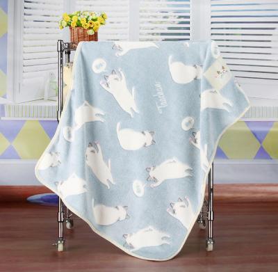 China Flannel Baby Blankets For Spring / Autumn Soft Healthy Cartoon Print Blanket for sale