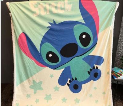 China Cartoon Character Flannel Fleece Blanket , Winter Children's Blankets And Throws for sale