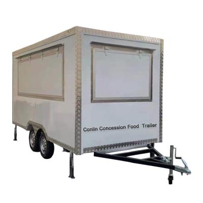 China Vegetable Processing Plant Custom Design Food And Beverage Concession Trailer / Mobile Food Trailer With Kitchen In Minnesota for sale