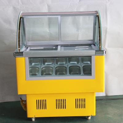 China 110v Bakery Hand Dipped Ice Cream Freezer Popsicle Display Showcase For Sale for sale