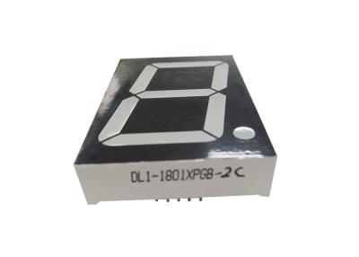 China Single Digit 7 Segment Display 10 Pin Black Face Common Anode 1.8 Inch 9.0-10.5V for sale