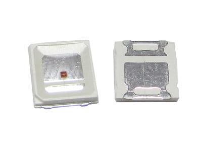 China 1.50mm Height Top View Hyper Red Chip High Brightness SMD LED Colorless Clear Window for sale