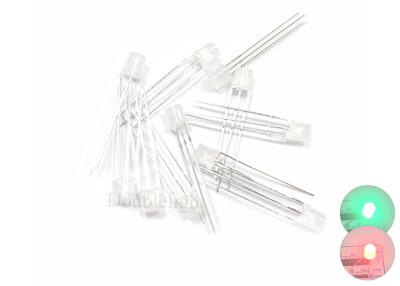 China 5mm Bi Color 25mA 90mW 500mcd Led Common Anode 3 Pins for sale