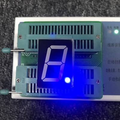 China Blue Color Super Bright Single Digit Display 1.00 Inch 50mcd for sale