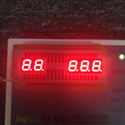 中国 音響設備のための0.28インチ620nm 25mcd 7の区分のLED表示 販売のため