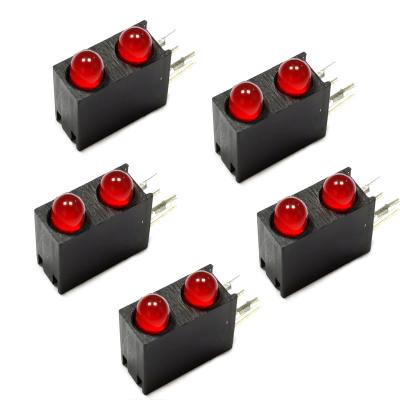China Two Red Round 3.0 mm Indicator LED , Indicator Housing Power Led Diode for sale