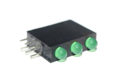 China Low Power Consumption Yellow Green Indicator LED 4.32 X 7.3mm Rectangular Housing for sale