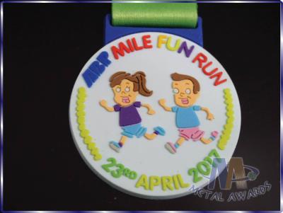 China Personalized Childrens Plastic Medals , Fun Run Medals Non Enamel for sale