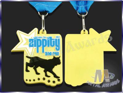Chine Logo en plastique fait sur commande à extrémité élevé de chat de médaille de carnaval de médailles favorable à l'environnement à vendre
