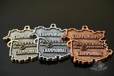 China Basketball Swimming Bespoke Custom Award Medals Die Casting Mold Bronze Plating for sale