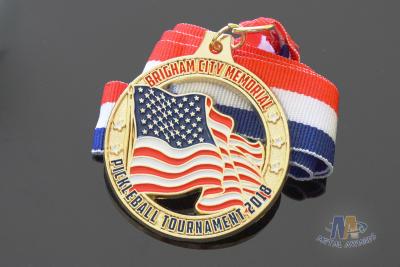 中国 鋳造物は死ぬか、または打たれたPickleball米国賞メダル子供/装飾的な金属の円形浮彫りのための死にます 販売のため