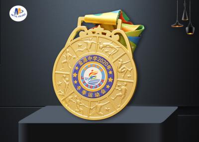 China Sport Events Medal With 3D Effect Players Along The Rim for sale