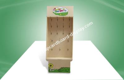 China Supermarket Cardboard Display Stands With Hook For Hanging Toys With UV Coating for sale