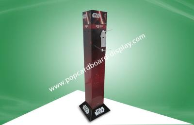 China Four Face Show Rotating Cardboard Display Stands With Plastic Hook To Disney Kids Watch for sale