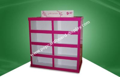 China Rose Red Strong Paper Cardboard Pallet Display in Stores 80X60X130CM for sale