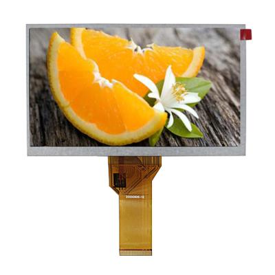 China Módulo LCD RGB de 7 polegadas TFT 800x480 Resolução 300 Nits Brilho à venda