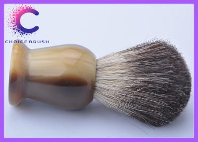 China Custom Logo Black Badger Shaving Brushes , travel badger brush for men for sale