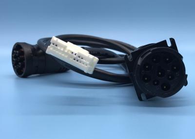 China Deutsch 9-Pin J1939 Female to Yazaki 20 Pin Female and J1939 Male Splitter Y Cable for sale