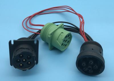 China Deutsch 6 Pin J1708 Female to J1939 9 Pin Male and J1708 Male Splitter Y Cable for sale