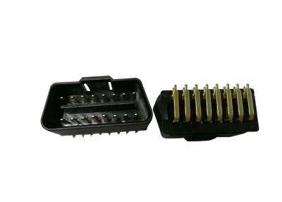 China 16 Pin J1962 OBD2 OBDII Male Plug Connector with Right Angle 90 Degree Pins for sale