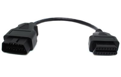 China OBDII OBD 16 Pin J1962 Male to OBD2 Female Extension Round Cable for sale