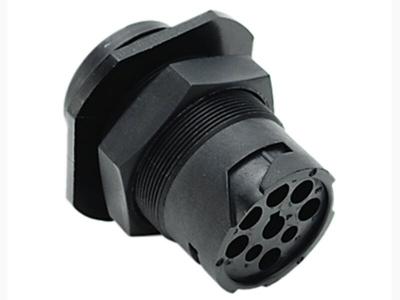 China Threaded Type 1 Amphenol 9 Pin J1939 Male Plug Connector with 9 Pins for sale