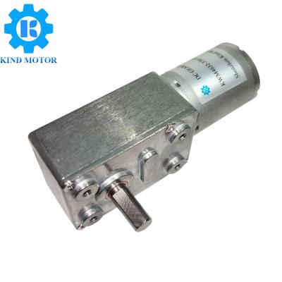China motor 24v, motor del engranaje de gusano de 15KgCm DC del engranaje de gusano 60g con el codificador en venta