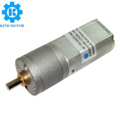 China 20mm Gearbox Brushed DC Geared Motor 12v For Multiapplication for sale