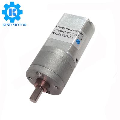 China 12v Micro DC Geared Motor 20Dx41L 5500 Rpm With Extended 4mm Shaft for sale