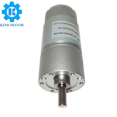 China Low Noise Micro DC Motor Low Rpm 12 Volt  High Torque 1.2Nm for sale