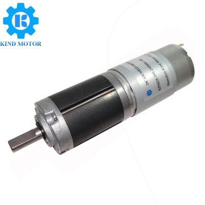 China 24 Volt Brushed DC Geared Motor 28mm Diameter With 6mm D Flat Shaft for sale