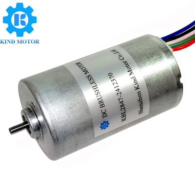China Factory supplies 28mm low noise nidec bldc brushless 12-24v dc motor with 2.3mm shaft for sale