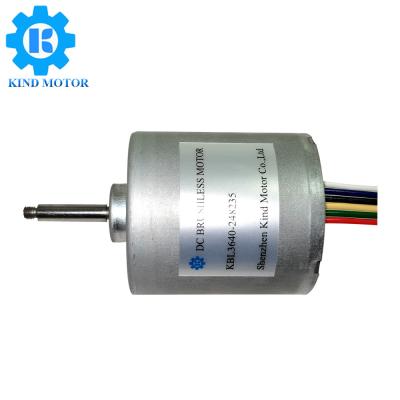 China Low noise long lifetime 36mm dc 12v 14.4v 18v 24v brushless motor can with planetary gearbox for sale