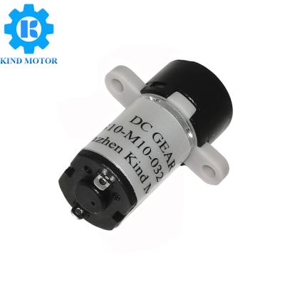 China Micro 10mm 1.5v 3v 6v Dc Plastic Gear Motor With Mounting Ear And With Wires for sale