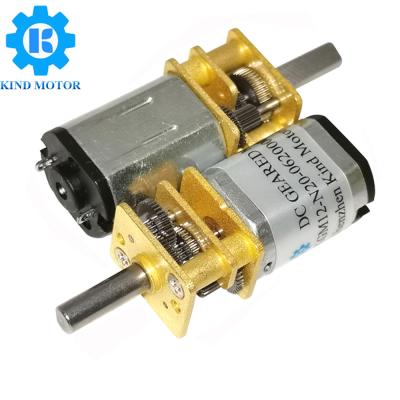 China Micro GM12-N20 3v 5v 6v 12v N20 n30 12mm DC Gear reduction Motor for sale