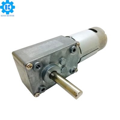 China Stainless Steel DC Worm Gear Motor , 5~6000rpm Worm Gear DC Motor 12V for sale