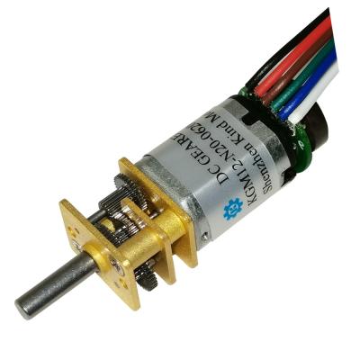China 200rpm 12mm N20 Gearbox Dc Motor High Torque With Extended Shafts for sale