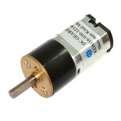 China Stainless Steel 6000rpm Brushed DC Geared Motor With 16mm Gearbox for sale