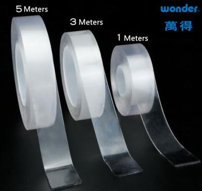 China High Bonding Wonder Transparent  Nano Tape Roll 1.5mm Thickness for sale