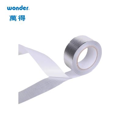 China Matte Silver Aluminum Foil Tape Single Sided Waterproof High Temperature Proof for sale