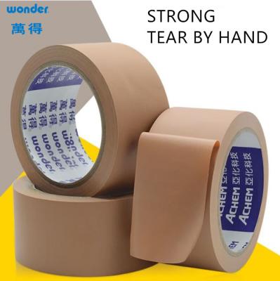 China Carton Sealing PVC Adhesive Tapes Rubber Base Light Weight Packing for sale