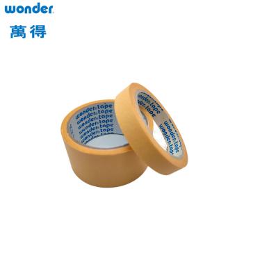 China High Temperature Adhesive Masking Tape 15M Length Crepe Paper Material for sale