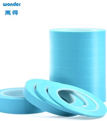 China Blauwe PVC-lijmband 0,12 mm Dikte Wonder Fine Line Masking Adhesief Te koop