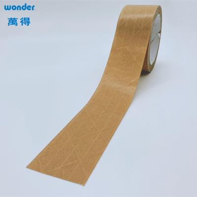 China Cintas de papel kraft activado por agua de color marrón de 1200 mm de ancho para cajas en venta
