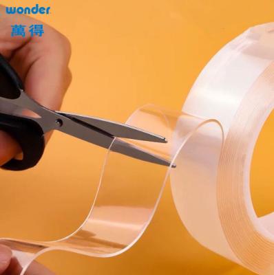 China Adhesivo fuerte Nano cinta reutilizable Rollo impermeable pegajoso Removido en venta