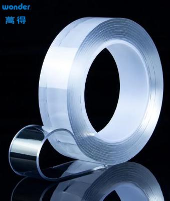 China Clear Double Sided Gel Tape , Wonder NANO Sticky Gel Tape Eco Friendly for sale