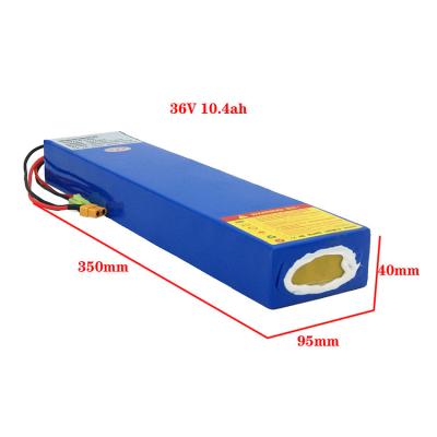 China Power 36v 10ah Ebike Battery PVC Shell Lithium Ion For Scooter for sale