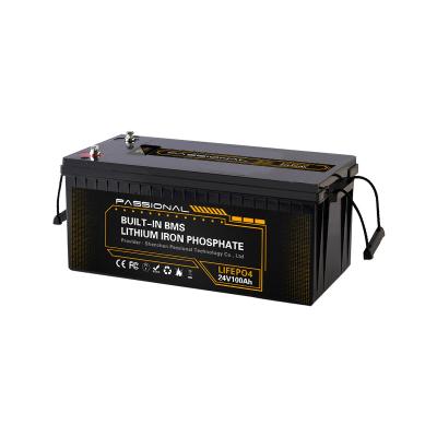 China High Security Home Solar Storage System , 24v 100ah Lithium Battery For EV for sale