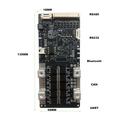 China HASL Surface Finishing ANT Smart BMS Battery Board 3S RS485 72V for sale